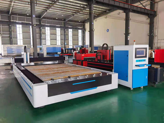 Aluminum CNC Fiber Laser Cutting Machine 10mm Metal Shape IPG Raycus