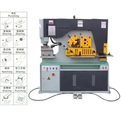 120T Hydraulic Angle Steel Cutting Machine 80mm For Pipe Notching / Punching