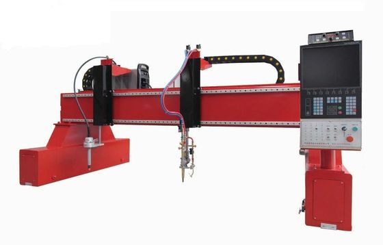 Economic 1000W CNC Gantry Plasma Flame Cutting Machine For Steel Structure 16000mm