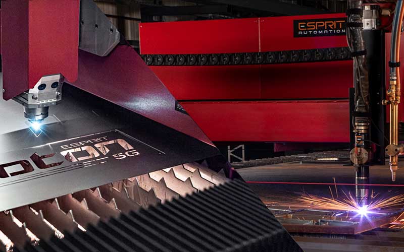 Fiber Laser versus Waterjet cutting process comparison chart