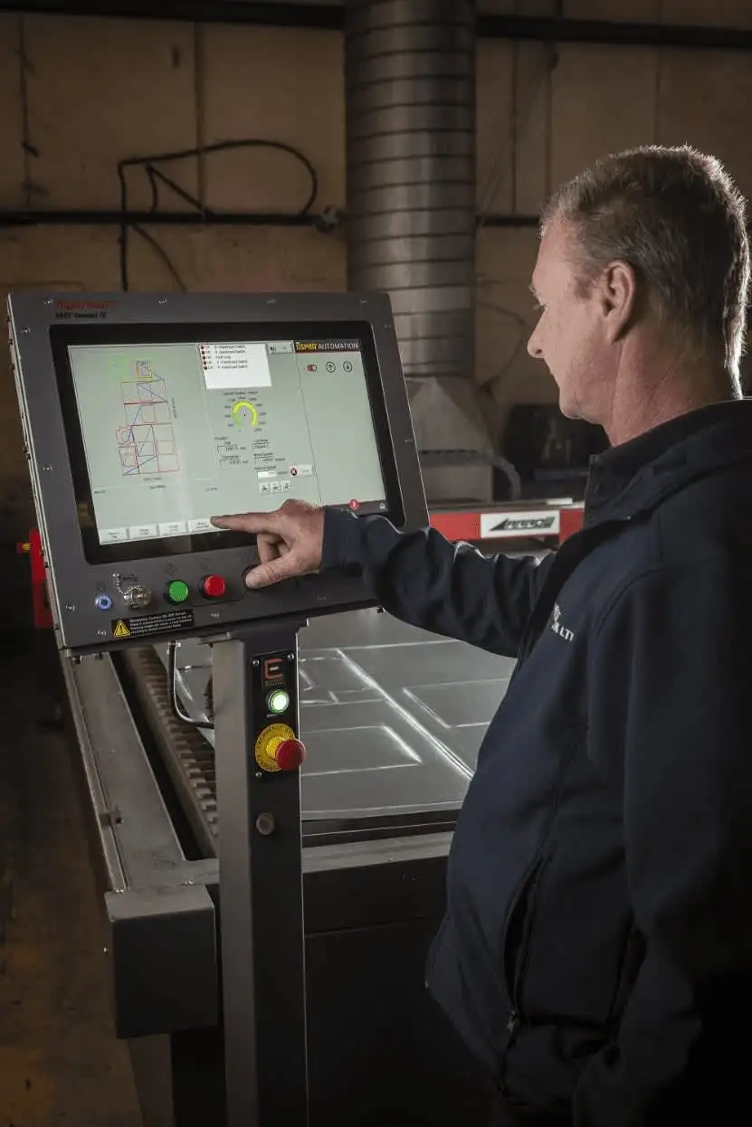 Arrow CNC plasma cutting machine installed at Ventilair UK