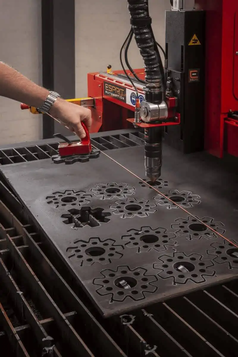 Four Lightning HD CNC plasma cutting machines operating at BM Catalysts