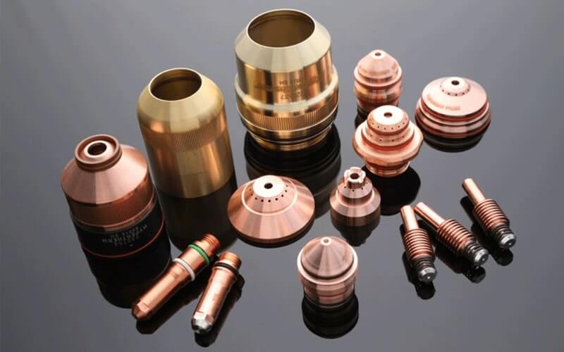 Genuine Hypertherm plasma consumables and OEM spare parts held in stock for rapid dispatch