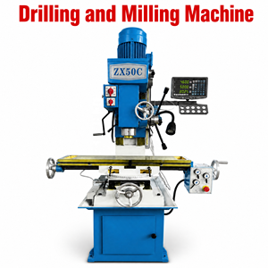 Drilling and Milling Machine ZX50C Universal Medium Duty High-Accuracy Auto-feed Milling Head with DRO